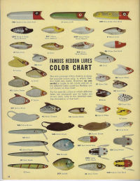 Vintage Bomber Lure Color Chart