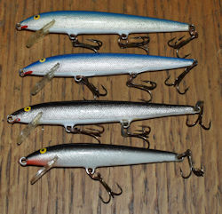 4 Rapala Floaters